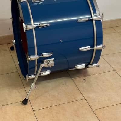 Yamaha 8000 tour custom Cobalt blue 22/12/13/16 snare and hardware image 7