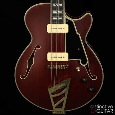 Demo D'Angelico Deluxe SS Satin Trans Wine image 1