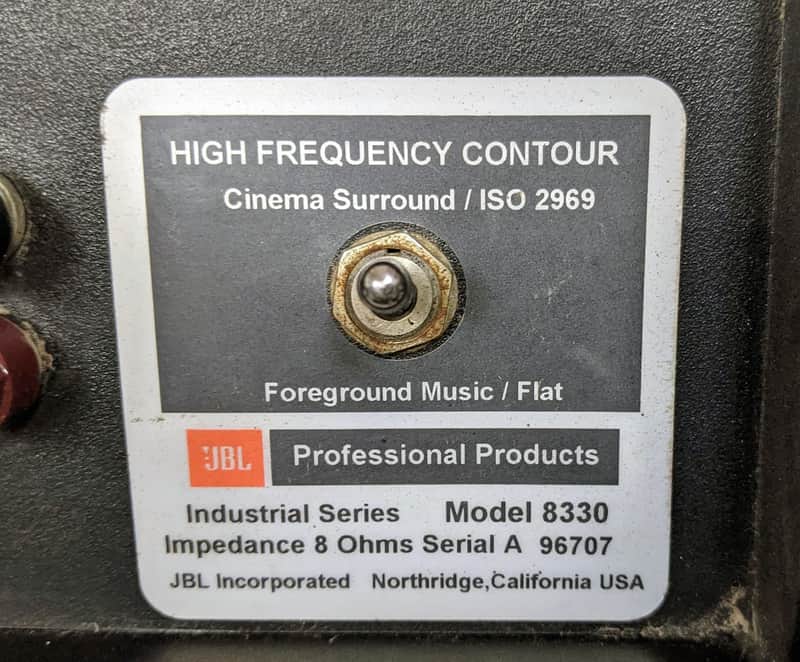 JBL 8330 THX Professional Products 100w 8 Ohms Cinema Surround