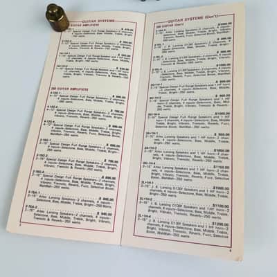Kustom Suggested Retail Price List Flyer 1971 image 6