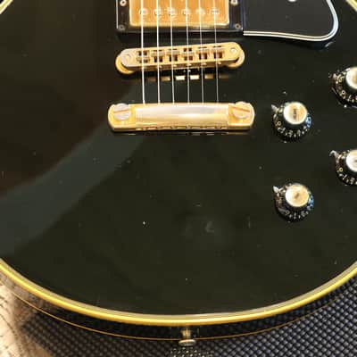 Vintage! 1976 Gibson Les Paul Custom Electric Guitar Black Ebony + HSC image 5