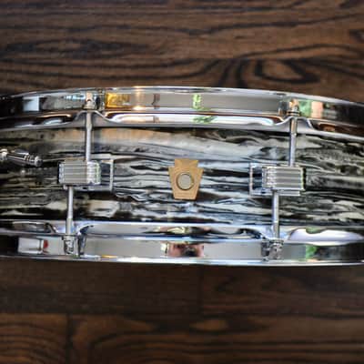 Ludwig Oyster Black Pearl Downbeat 4x14" Snare : 1964 #78989 image 1