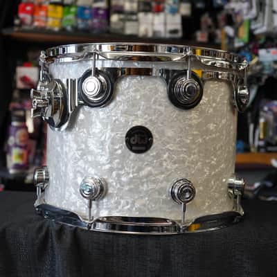 DW USA Collectors Series 14" Maple Standard Tom w/ Rings & Mount - Vintage Classic Marine Pearl | 11x14" image 5