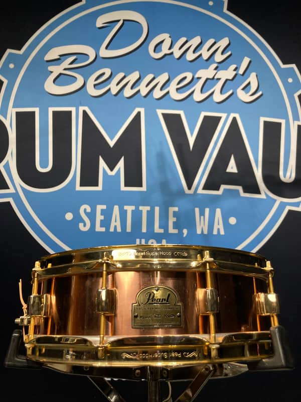 Pearl - 4x14" MSX-1440 Marvin "Smitty" Smith Signature Snare Drum,Copper with Gold-Plated Hardware - 1998 image 1