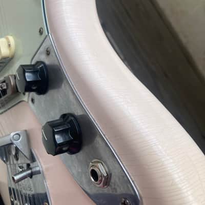 Fender Jaguar Parts Caster Partscaster Nitro Matching Headstock Warmoth - Shell Pink parts guitar image 22