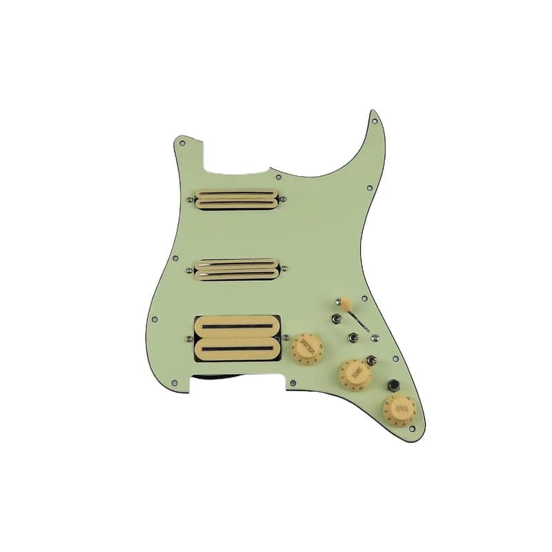 Red Pickups HSS Guitar Strat Style Prewired Loaded Pickguard image 1