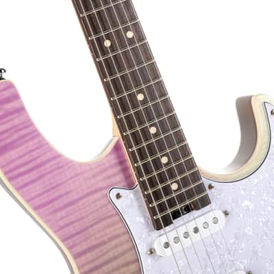 Cort G280 Select 6-String Electric Guitar Transparent Chameleon Purple image 6