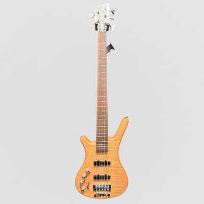 Warwick RockBass Corvette Premium 5 String Left Handed Electric Bass Guitar - Natural image 8
