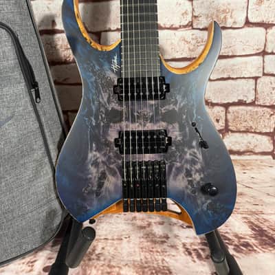Mayones Hydra Elite 7 Trans Dirty Purple Blue Burst Satin image 2