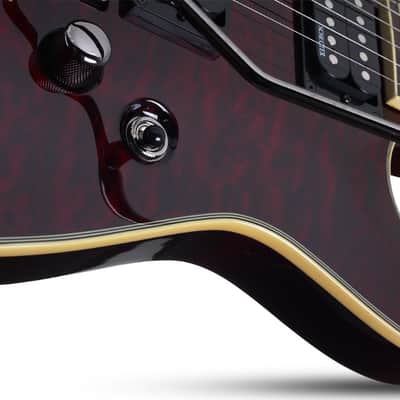 Schecter Schecter 2010 Omen Extreme-FR LH Guitar, Black Cherry image 7