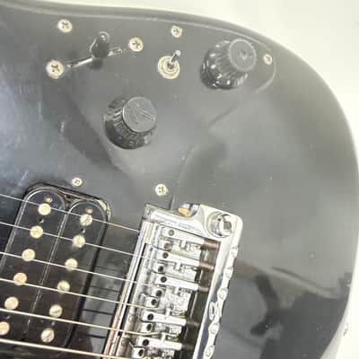 Vintage HSS Fender Contemporary Stratocaster 1986 Black Made in Japan image 4