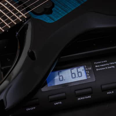 ERNIE BALL USA Music Man JP Signature Majesty 6 "Okelani Blue + Ebony" (2023) image 4
