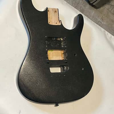 2020 Indonesian Kramer Nightswan Metallic Jet Black Guitar Body Floyd Ready 24.75" image 4