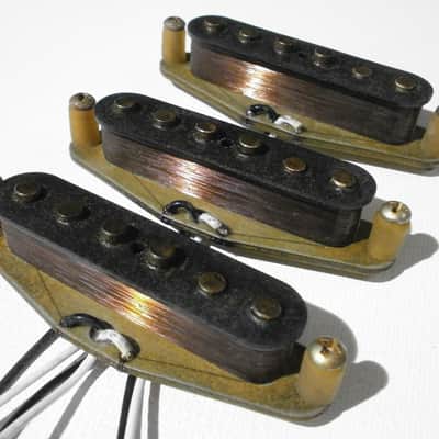 Stratocaster HEAVY RELIC 68 69 Pickups SET Hand Wound  1968 - 1974 Fender Vintage Strat Aged Q image 2