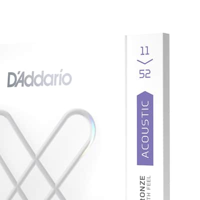 D'Addario XS Coated Phospher Bronze Acoustic Guitar Strings, 11-52 Custom Light image 5