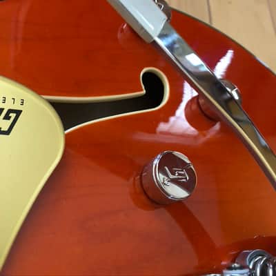 Gretsch G5622T Electromatic Center Block Double Cutaway with Bigsby, Laurel Fretboard 2019 - Present - Orange Stain image 14
