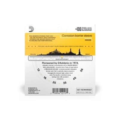 D'Addario EJ19 Phosphor Bronze Bluegrass Acoustic Guitar Strings, Light/Medium, 12-56 image 2