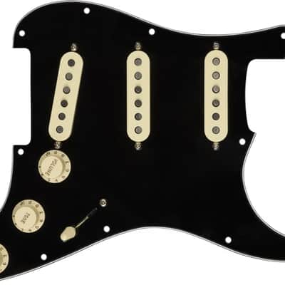 Genuine FENDER Pre-Wired CUSTOM SHOP '69 Loaded Strat 11-Hole BLACK Pickguard image 2