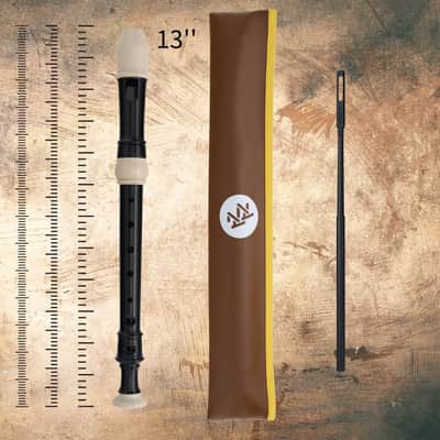 ZAZA- High-Quality Soprano Recorder with Zipper Bag, Cleaning Rod, and Grease. Features GR fingering image 2