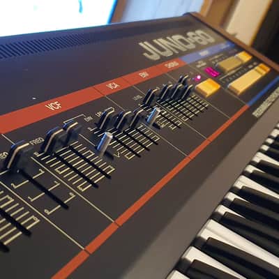 Roland Juno-60 61-Key Polyphonic Synthesizer β
RARE from Β΄80sβ
Synthesizer / Keyboard β
Cleaned & Full Checked image 10