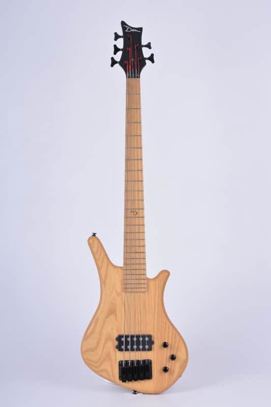 Dean Sledgehammer 5 string bass 2000's Natural Ash image 1
