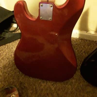 Fender Precision Duck Dunn Signature Bass 1998 Candy Apple Red image 9