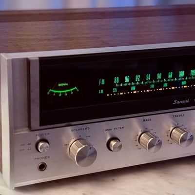 πΆβ¨ Sansui 661 Vintage Stereo Receiver w/ Original Wood Case β Serviced, LED, Cleaned & Tested image 5