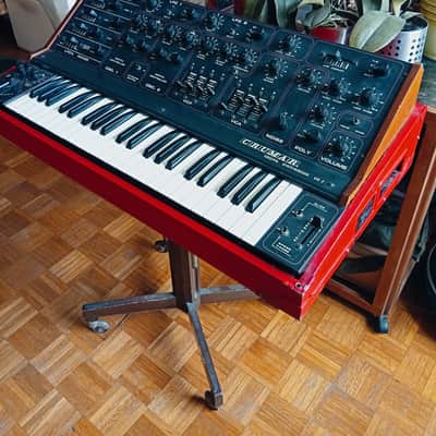 Crumar  DS 2 Synthetasizer  1978 - Black with Red case image 4