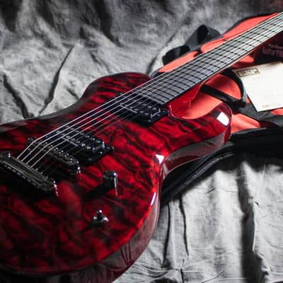 ESP E-DR-II-7st (DIR EN GREY Die Signature MODEL) - See Thru Dark Red image 2