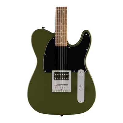 Squier Sonic Esquire H with Laurel Fingerboard and Black Pickguard (Olive) image 3