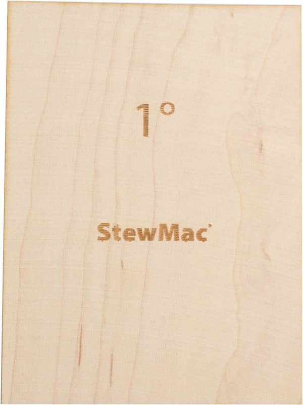 StewMac Neck Shims for Bass, Blank - 6 Pack of 1 Degree Shims image 1