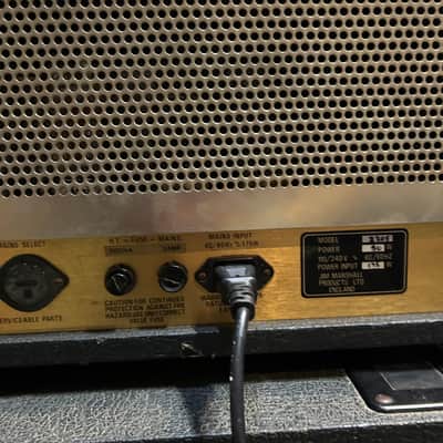 Marshall JCM 800 Lead Series Model 2205 2-Channel 50-Watt Head 1982 - With Reverb and channel switch pedal  - Black image 6