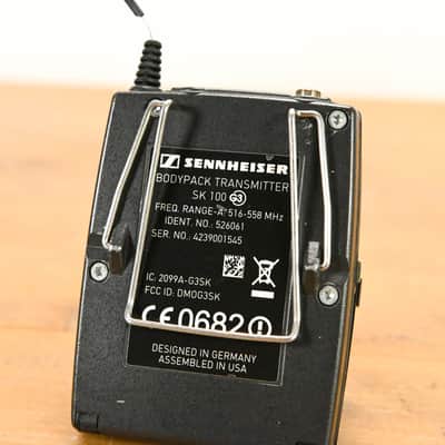 Sennheiser ew 100 G3 Bodypack Wireless System - A Range NO POWER SUPPLY CG01YPF image 16