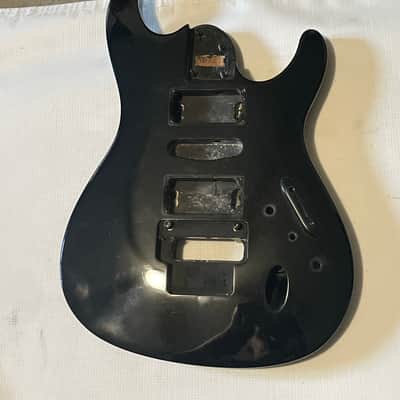 1990's Korean Ibanez S470 S Series Black Guitar Body LO-TRS Tremolo Ready image 4