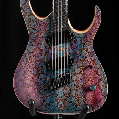 Mayones Duvell Elite VF EMG 6 Transparent Custom Floral image 2