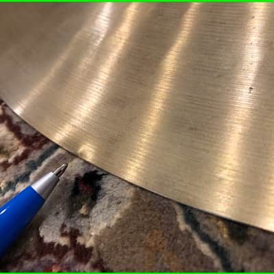Paiste Formula 602 Seven Sound Set 7 20" Deep Ride from 1975 2353g (Who is E.C.??) image 18
