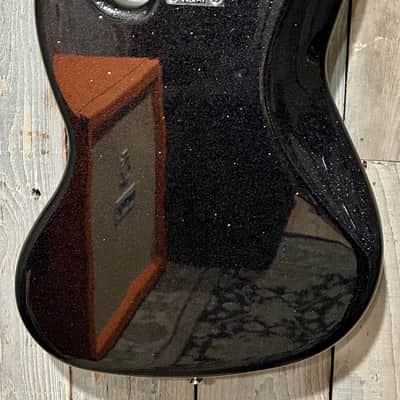 NEW Fender Gold Foil Jazz Bass - Black Sparkle, In Stock and Ships Fast and Free! Pro Setup Included! image 11