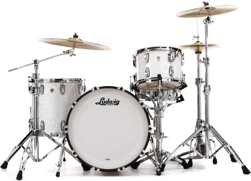Ludwig Classic Maple Fab 22 Shell Pack - White Marine Pearl image 1