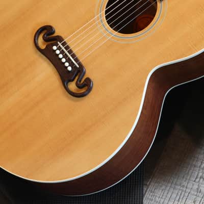2005 Gibson J-100 Xtra Jumbo Acoustic Guitar Antique Natural + HSC image 6