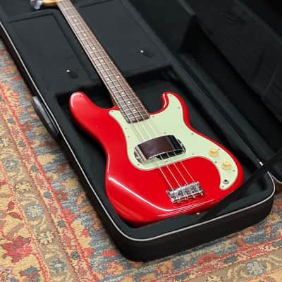 1995 Fender P-Bass - Black Label - MIM - Red image 13