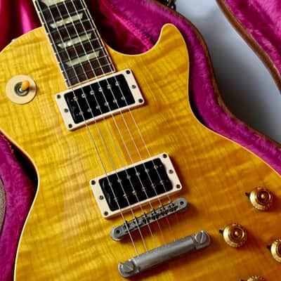 1994 Gibson Yamano Les Paul Classic Premium Plus Translucent Amber w/OHSC, AAA, 9lbs, Slash image 16