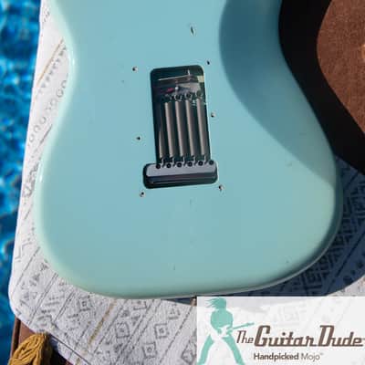 Custom PartsCaster with Fender Japan E Serial Neck & Surf Green Body - Pro Set Up w Perfect Frets/Action/Intonation! Tons of MOJO image 15