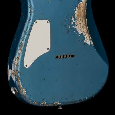 Fender Custom Shop 1966 Stratocaster SH Heavy Relic - Faded Aged Lake Placid Blue #88371 image 8
