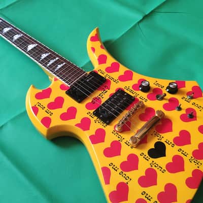 Fernandes / Burny MG-145S HY Yellow Heart Hide X Japan image 2