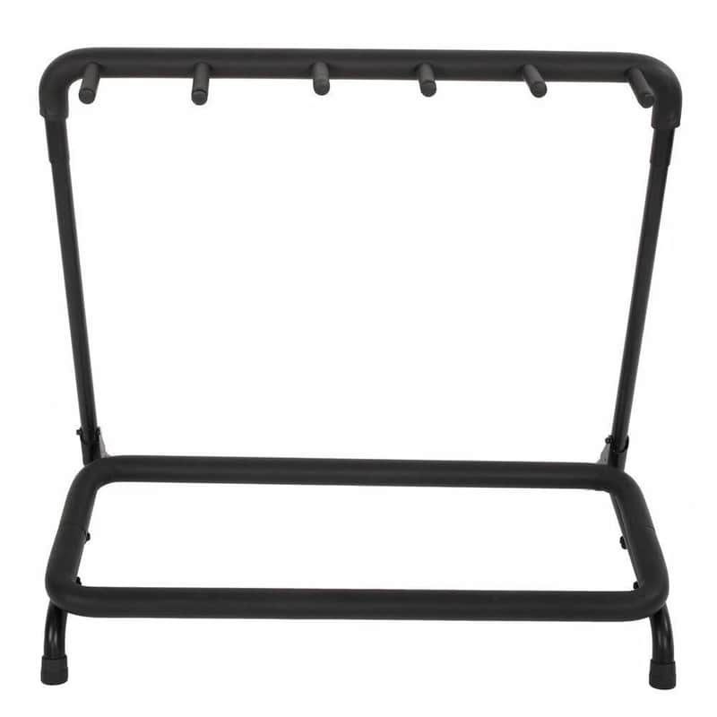 New Round Tube 5 Folding Multi Guitar Holder Rack Stand image 1