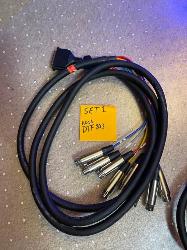 Hosa DTF803 DTF-803 XLR Female to DB25 - 3 Meter 2010s - Set 1 - (Combined shipping for 2 or more) image 1