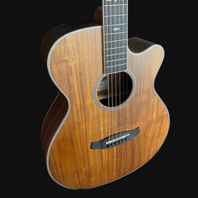 Tanglewood TRU4CEAK Reunion Super Folk Electro Acoustic Guitar, All Koa image 2