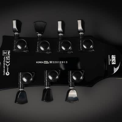 2022 ESP LTD Deluxe EC-1007 ET Evertune - Black | Korea Les Paul Singlecut 7-String Set-Thru EMG 81-7 / 60-7 Humbucker 24 XJ Stainless Steel Frets | Case image 16