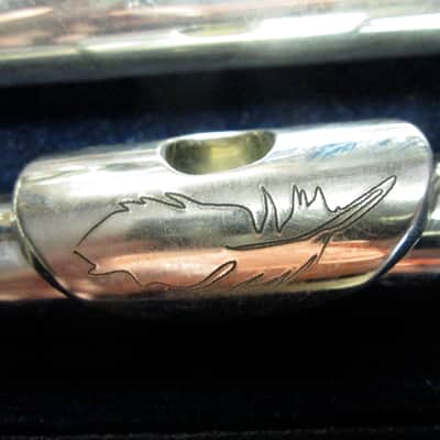 MOZ B Foot Open Hole Flute and Case - Great Playing & Looking Shape image 3