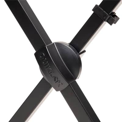 QUIK LOK - T500 Single-Braced X Keyboard Stand - Heavy Duty Steel Performance Frame with 5-Level Adjustable Trigger-Lok Height Positioning Mechanism, Black image 2
